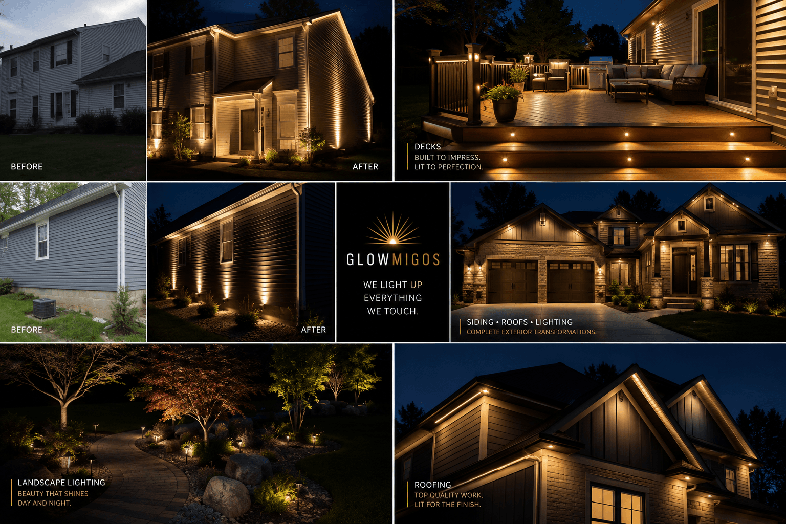Design inspiration: a range of roofing, decks, siding, and lighting concepts
